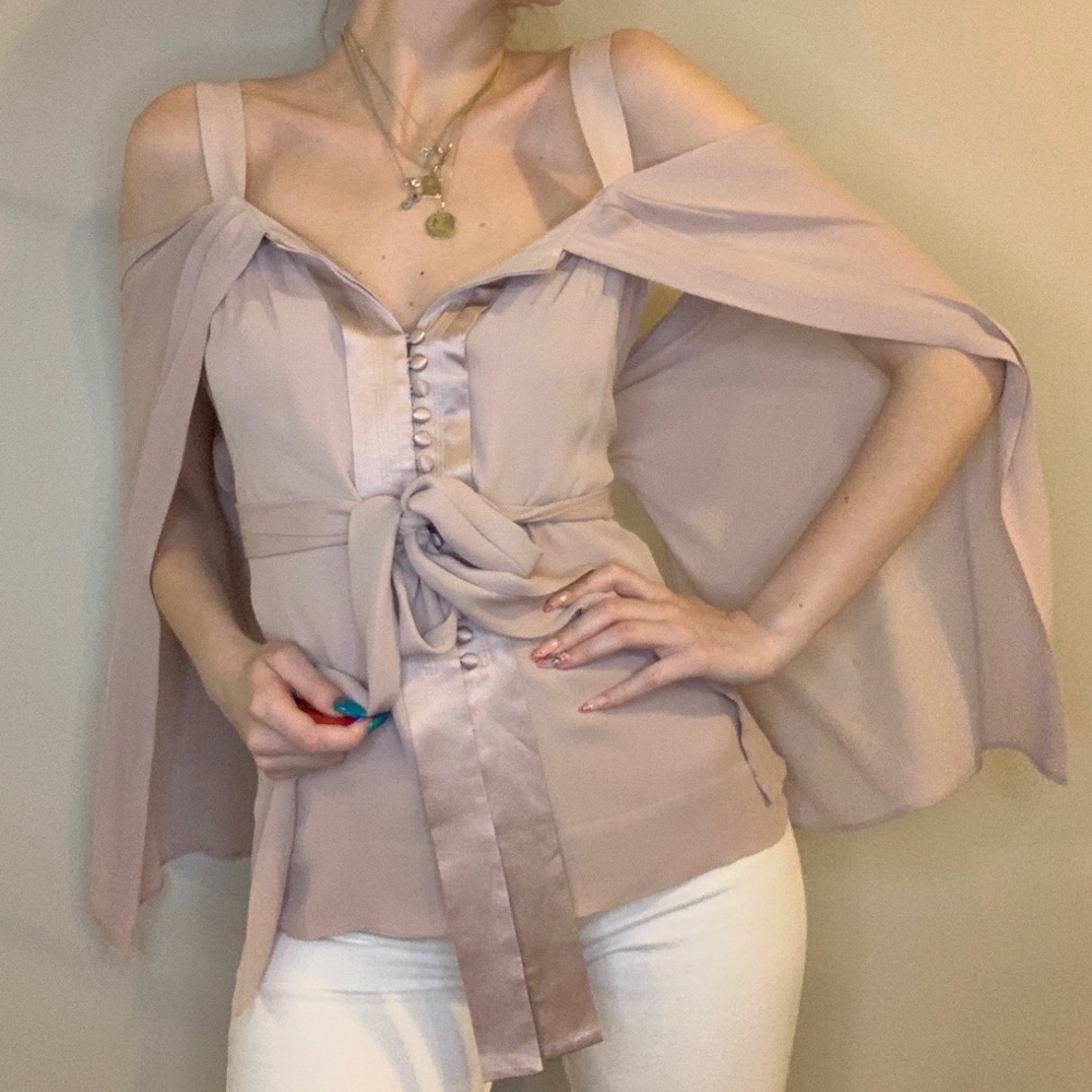 100% Silk Blush Pink Versatile Top